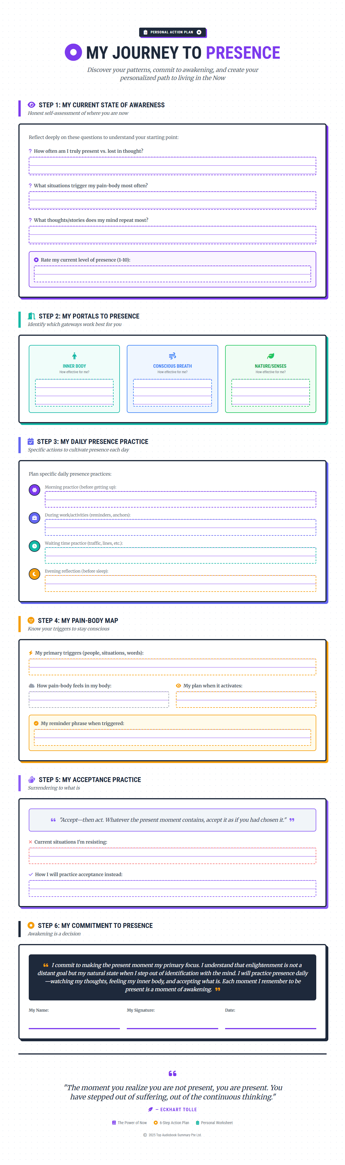 Personal Action Plan Preview
